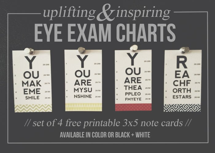 Mini Snellen Chart Printable