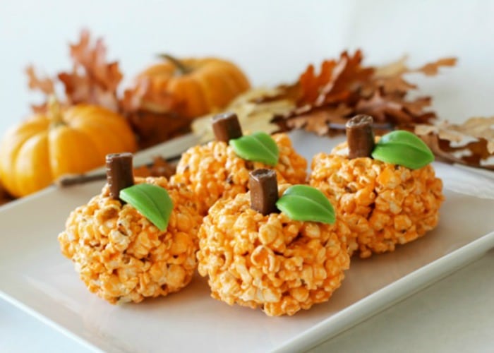 Pumpkin Popcorn Balls