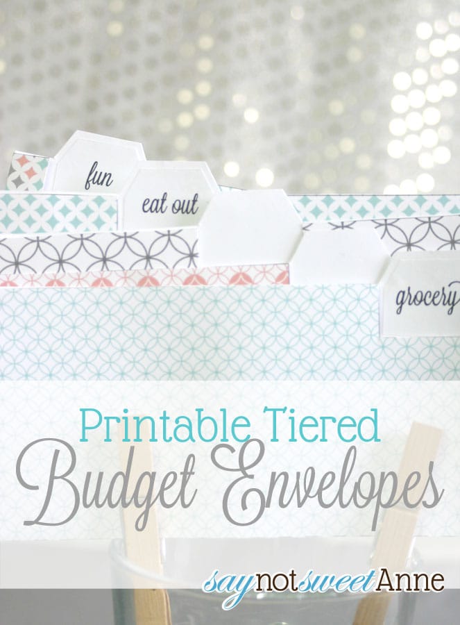 printable budget envelopes somewhat simple