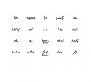 printable budget envelopes somewhat simple
