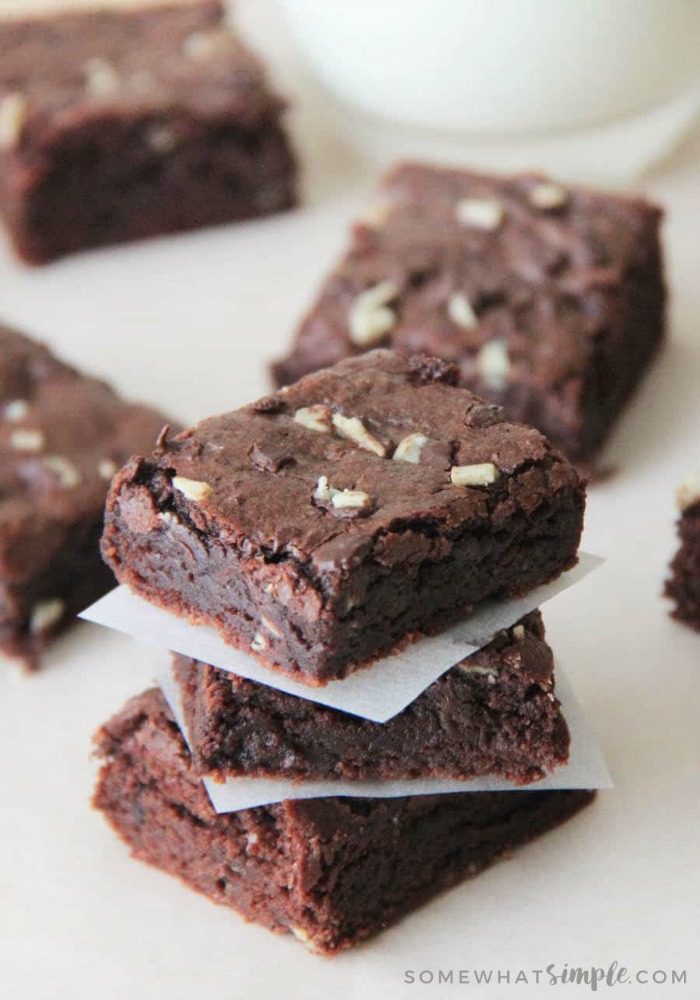 Easy Mint Brownies Recipe Creme de Menthe Brownies