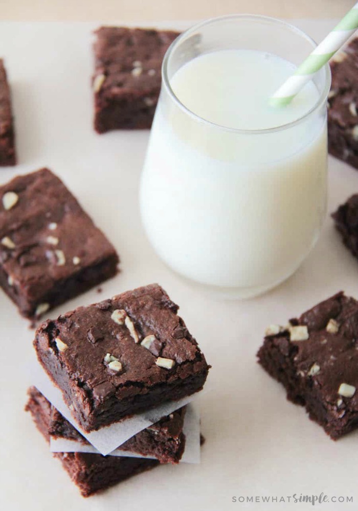 Easy Mint Brownies Recipe Creme de Menthe Brownies