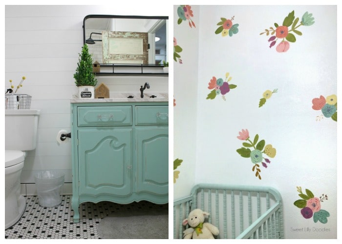 bathroom and nursery accent wall ideas