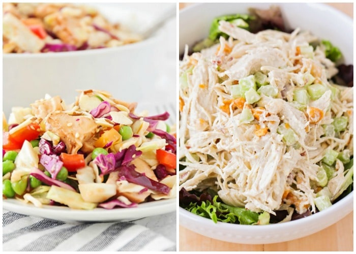 2 Asian chicken salads