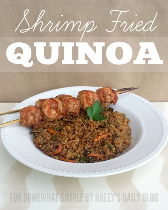 Shrimp Fried Quinoa via @somewhatsimple