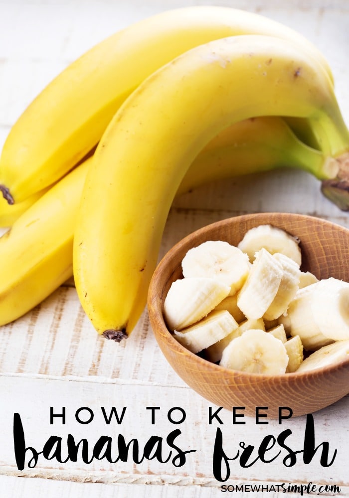 Make the most of your bananas' shelf life with one simple tip on how to keep bananas fresh and store them properly. via @somewhatsimple