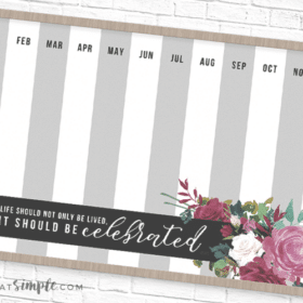 family birthday display printable