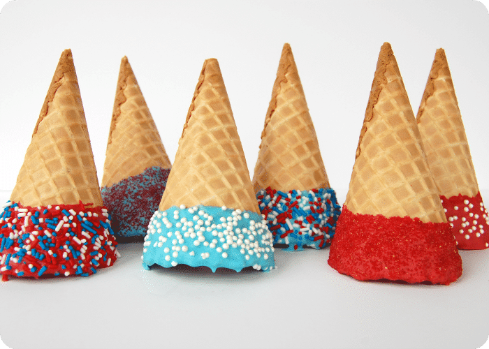 Dipped Ice Cream Cones Recipe