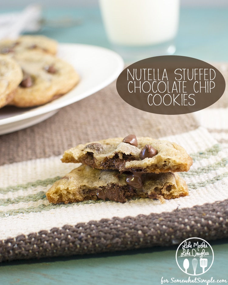 nutella stuffed chocolate chip cookies1