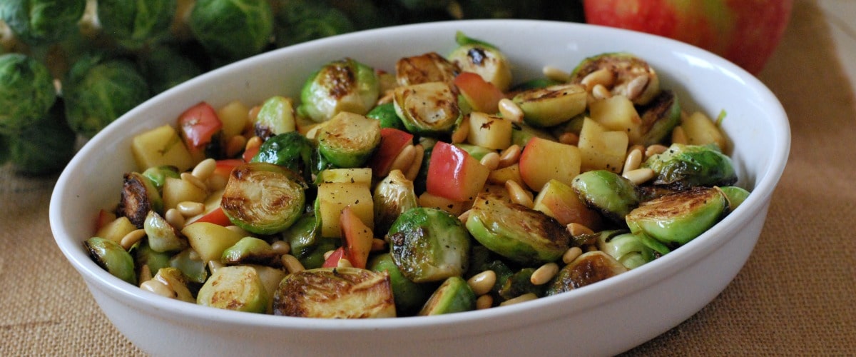 Brussel Sprouts and Apples Wide