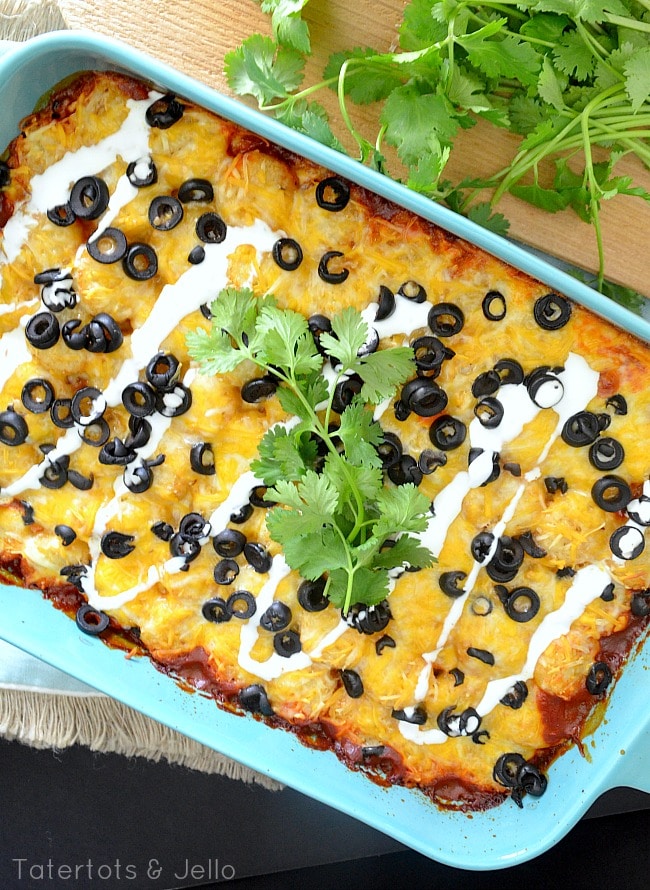 a southwest mexican tater tot casserole