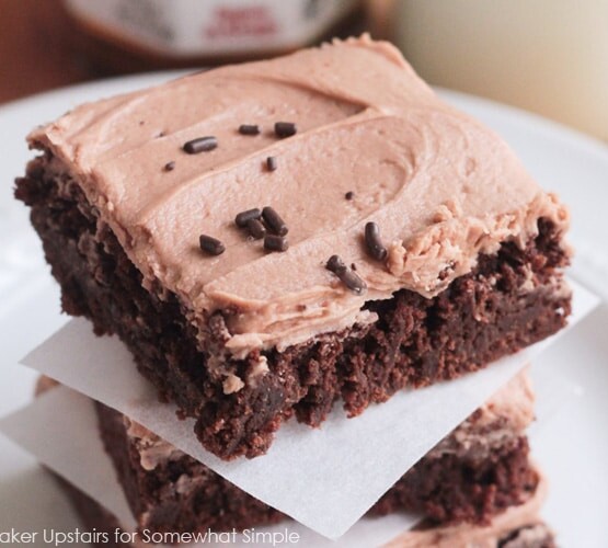 chocolate hazelnut brownies