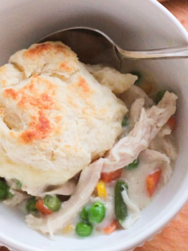 Biscuit Chicken Pot Pie Casserole Somewhat Simple