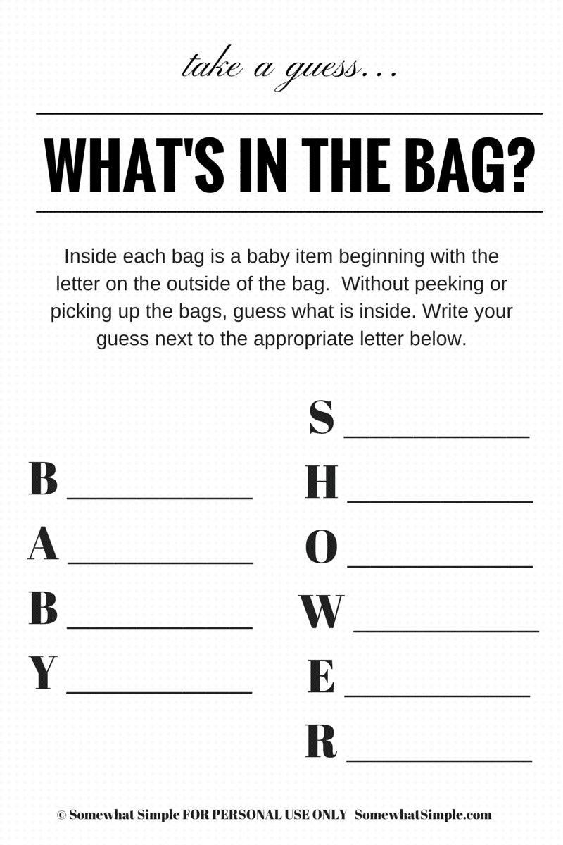 Simple Baby Shower Game Idea Easy, Useful and FUN! Somewhat Simple Simple Baby Shower Game Idea Easy, Useful and FUN! Somewhat Simple