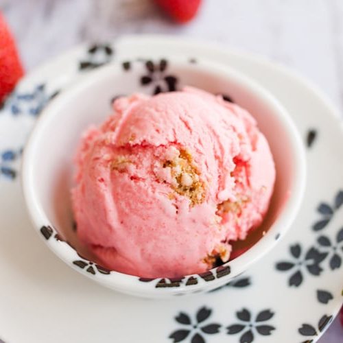 Strawberry Pretzel Ice Cream (Sweet & Salty) - Somewhat Simple
