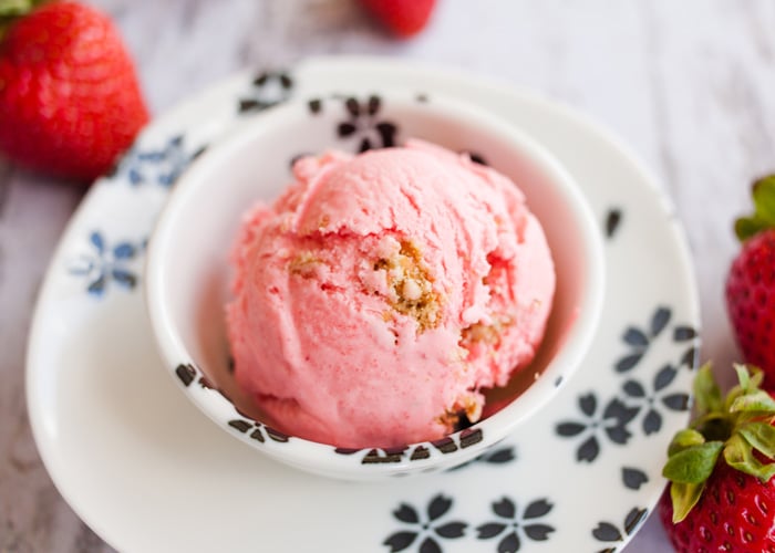 Strawberry Pretzel Ice Cream.