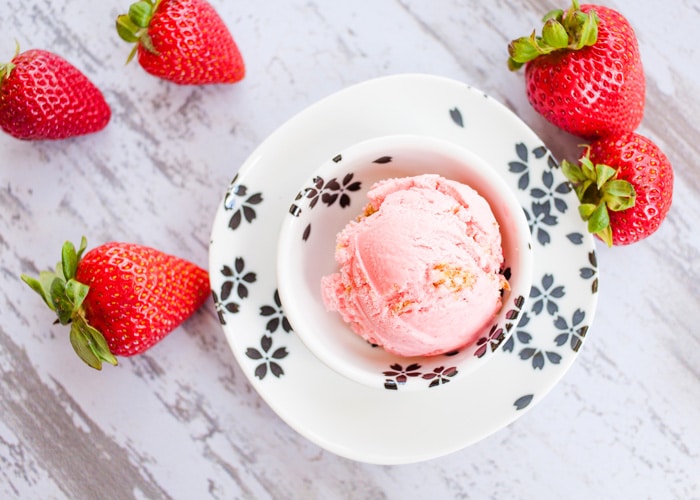 Strawberry Pretzel Ice Cream.