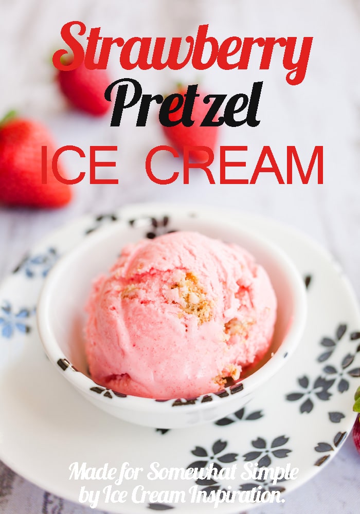 Enjoy the delicious sweet and salta combo with the amazing strawberry pretzel ice cream recipe. via @somewhatsimple