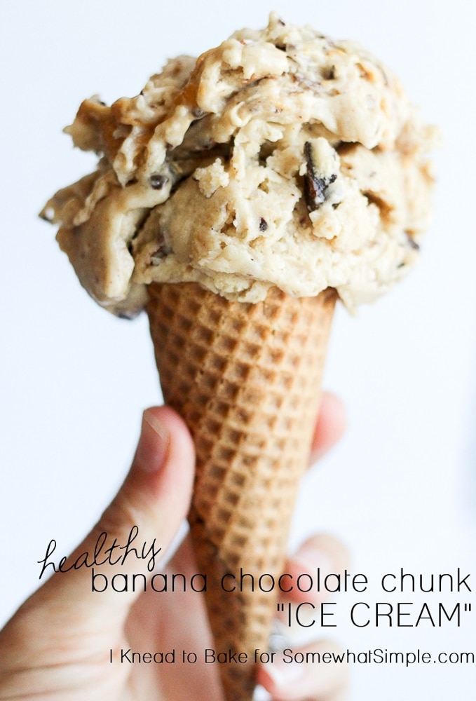 Banana Chocolate Chunk "Ice Cream" Somewhat Simple
