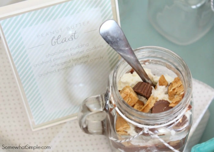 Peanut Butter Chocolate Pudding Trifol