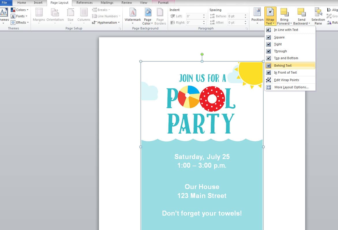 free summer party invitations somewhat simple