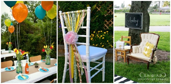 outdoor baby shower decorating ideas for a shower at a park or in your backyard