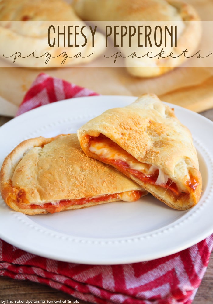 Cheesy Pepperoni Pizza Pockets Somewhat Simple