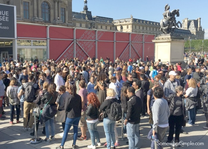 Line at the Louvre