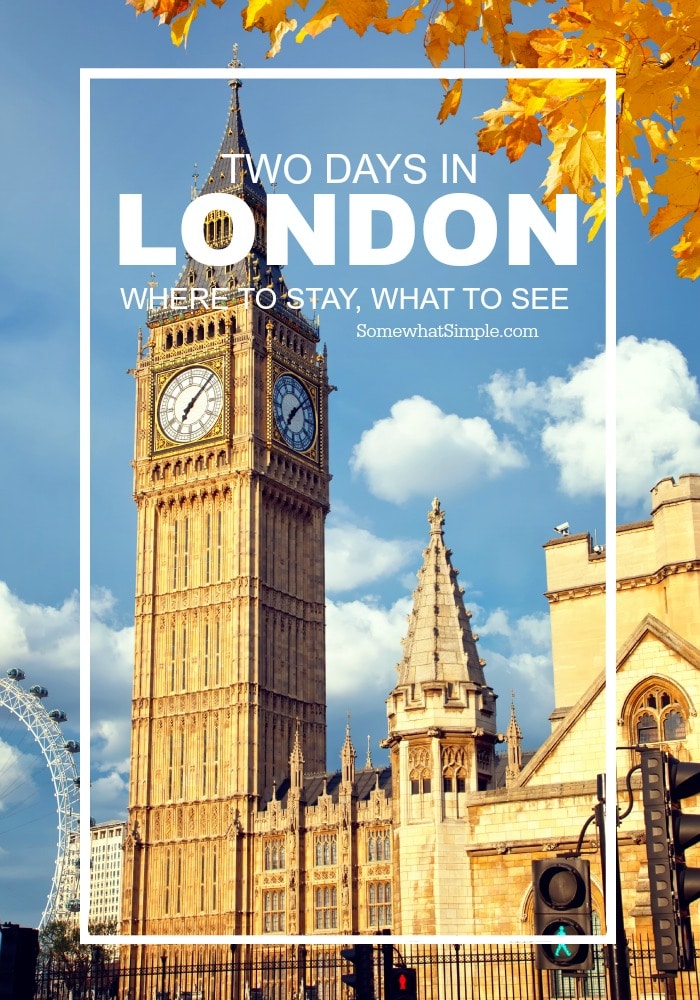 If you plan to travel to London, this guide will help you see all of the major sites in just 2 days! #travel #Europe #bucketlist #London via @somewhatsimple