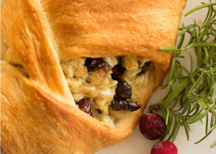 Turkey Cranberry Croissant Wreath