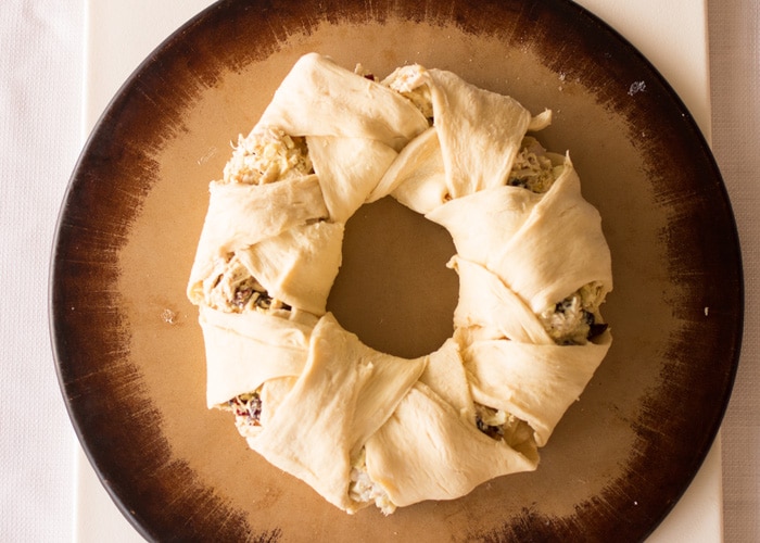 turkey croissant wreath