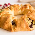 turkey cranberry croissant wreath