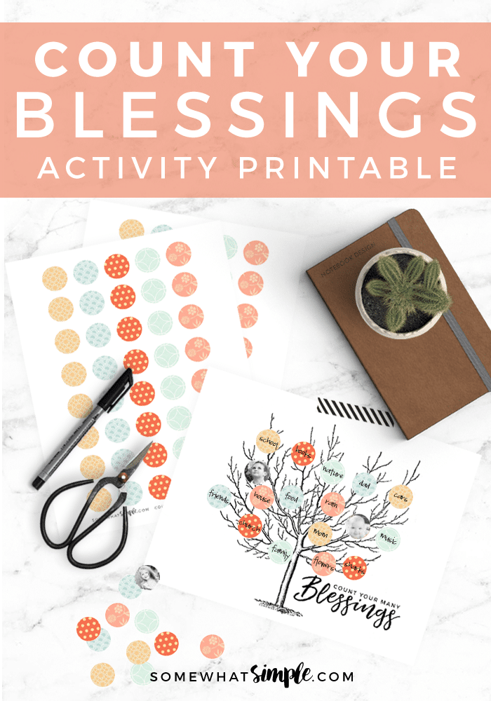 This fantastic Count Your Blessings Tree idea printable is the perfect way to display all the things you're grateful for! This fun craft makes a great Thanksgiving activity for the whole family, and is a wonderful daily reminder to not take for granted the little blessings in life. via @somewhatsimple