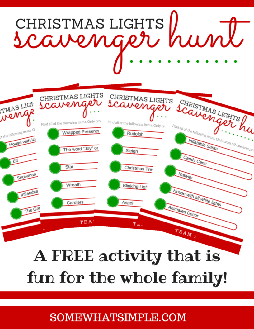 Scavenger Hunt for Christmas