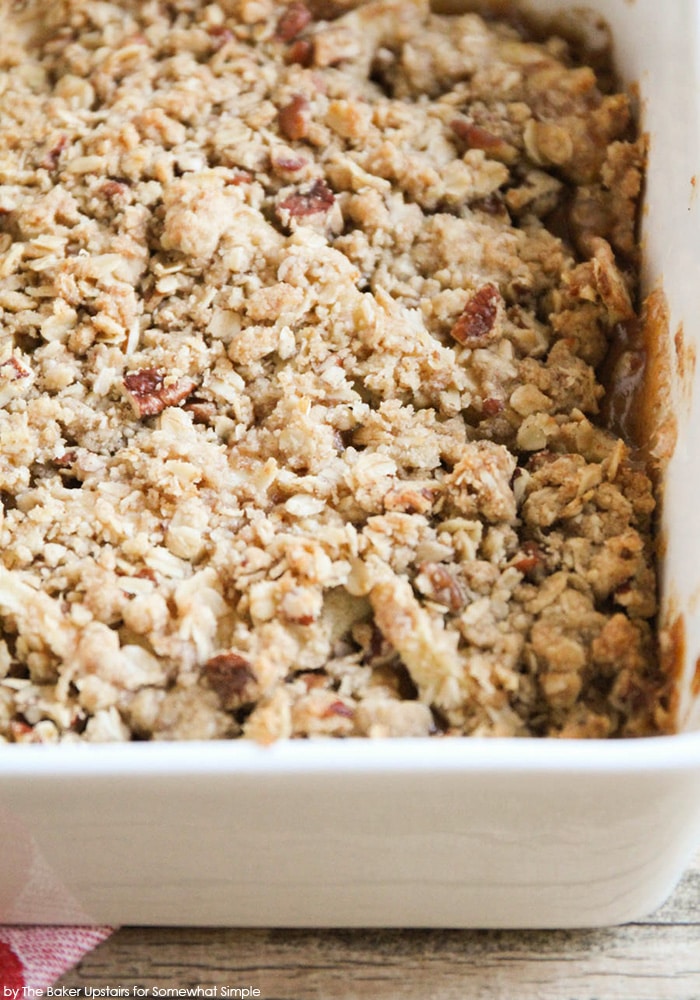 Apple Crisp in a dish