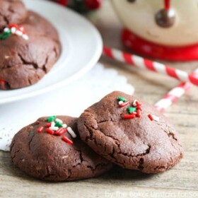 chocolate funfetti sugar cookies