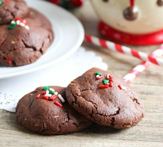 chocolate funfetti sugar cookies