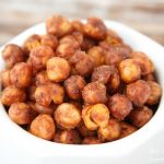 a bowl of Sriracha Roasted Chickpeas