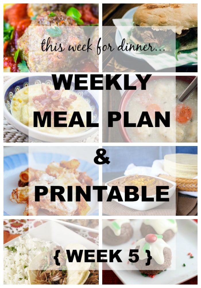 Weekly Meal Plan 