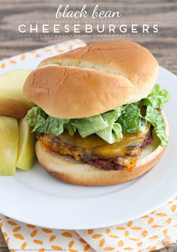 These black bean burgers are savory and delicious veggie burgers that are so quick and easy to make. They're perfect for a light dinner or lunch! via @somewhatsimple