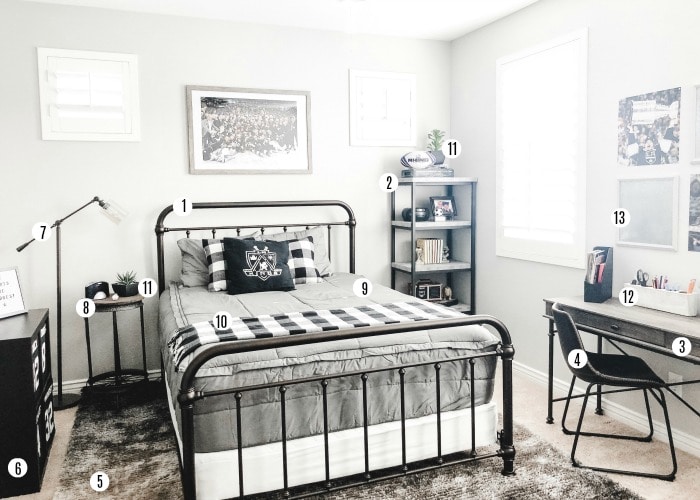 gray boys bedroom