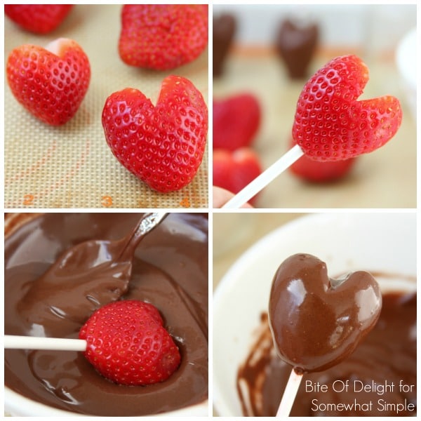 Chocolate Covered Strawberry Heart Pops | Valentine's Day | Easy Recipe