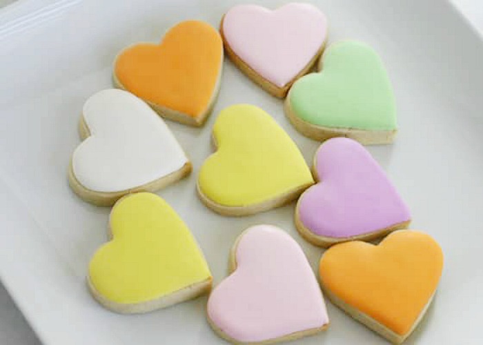 Conversation Hearts - EASY Valentines Day Cookies