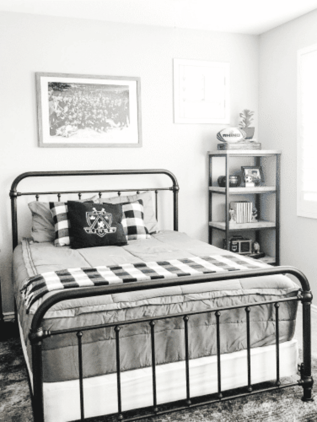 Boys white bed top