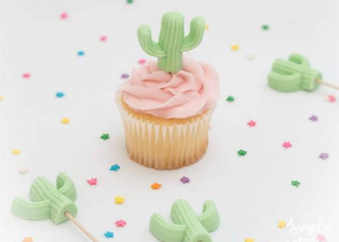 Cactus Fondant Cupcake Toppers