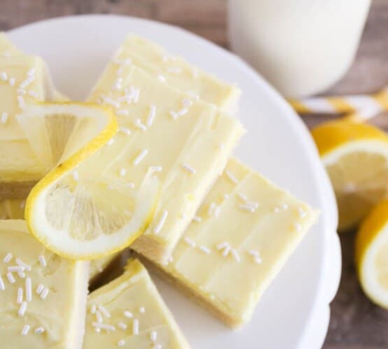lemon sugar cookie bar squares