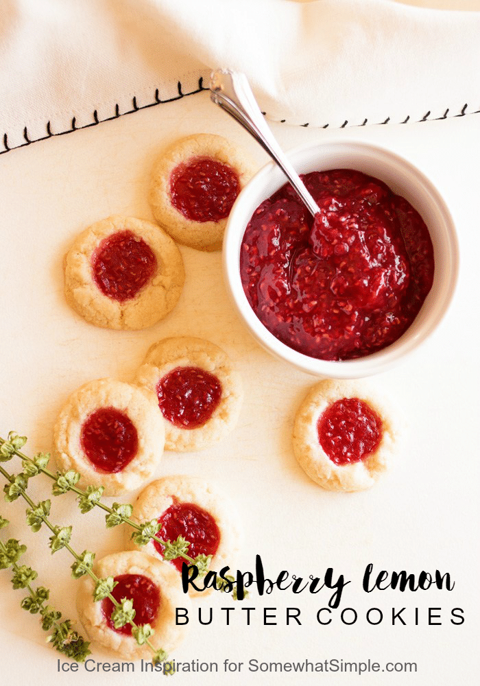 Raspberry Lemon Butter Cookies