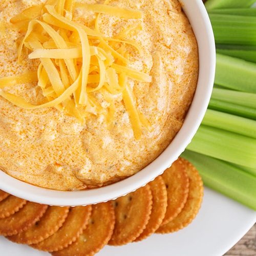 Slow Cooker Buffalo Chicken Dip Recipe | Somewhat Simple