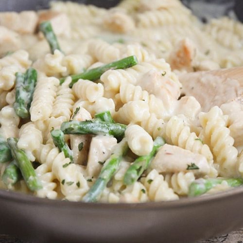 Chicken Asparagus Pasta Somewhat Simple