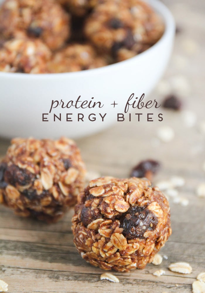 High Fiber and Protein Energy Bites Recipe | Somewhat Simple